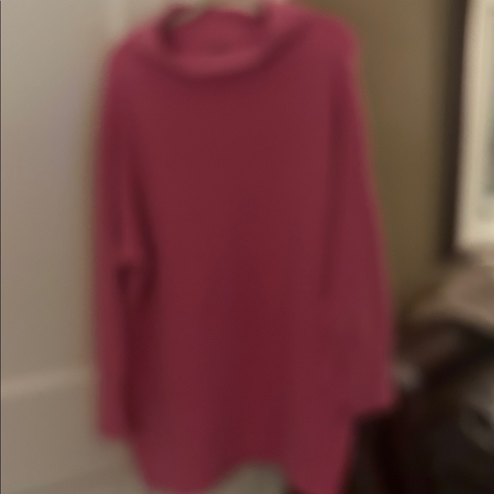 Free People Ottoman Slouchy Tunic in Electric Pink Size Large